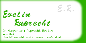 evelin ruprecht business card